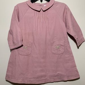 Chelsea’s Corner blush pink corduroy dress